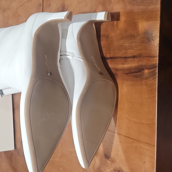 On 34th White Knee-High Boots Sz 9m. Bone Sm Nwt - Picture 3 of 8
